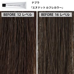 ファッションカラー剤「ナチュラルブラウン」の発色比較＜前編＞3