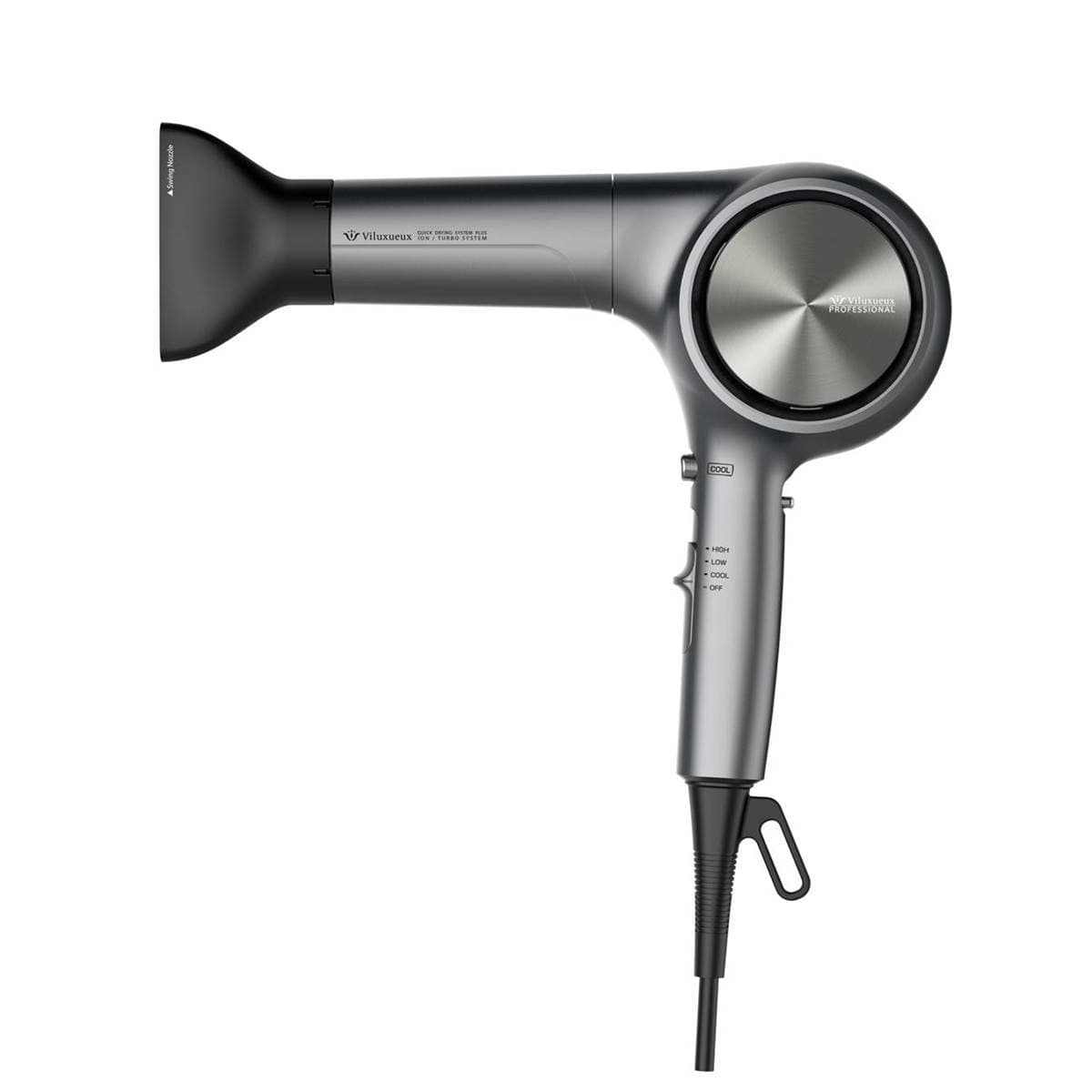 フカイ工業 ヴィリュクス マイナスイオンヘアドライヤー FPD-1800(1300W)メタリックグレー 1