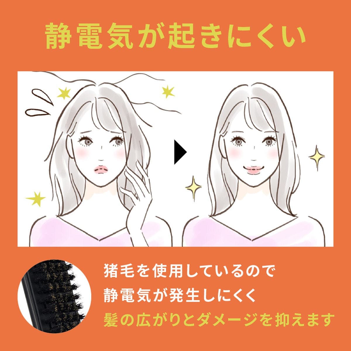 アイビルストレートブラシ スリム（幅30㎜） 6