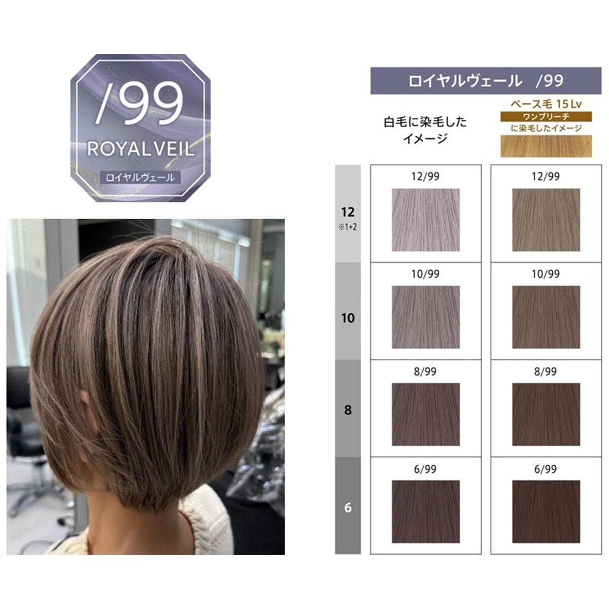 コレストンパーフェクトプラス 8/99 (ロイヤルヴェール) 80g 《ファッションカラー》【医薬部外品】 2