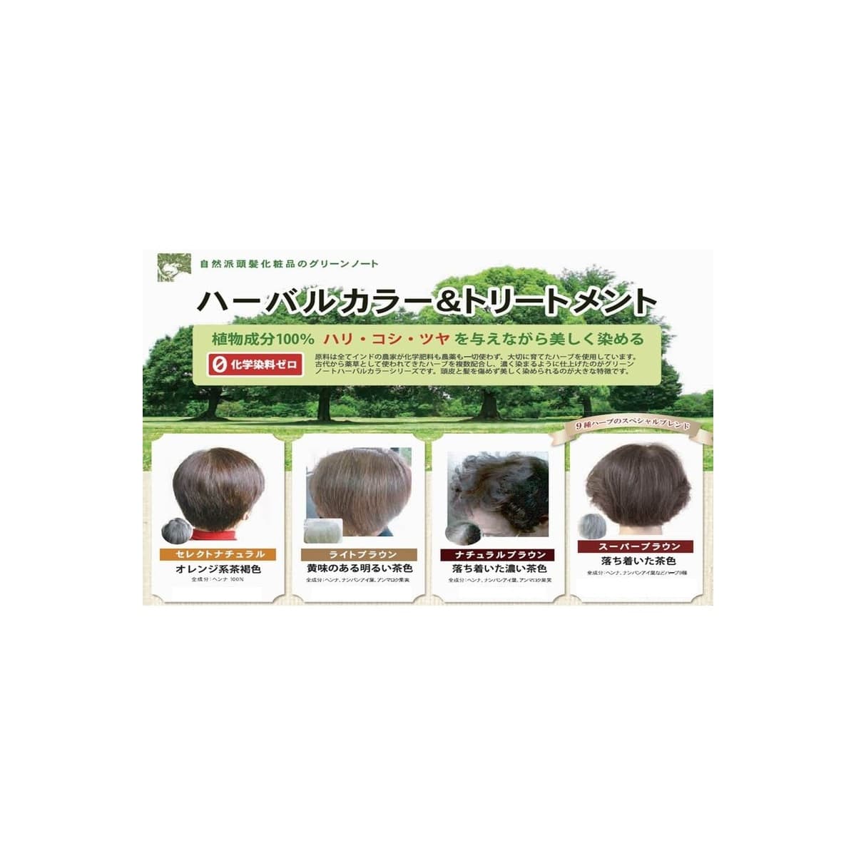 グリーンノートヘナ  (セレクトナチュラル) 1kg 2