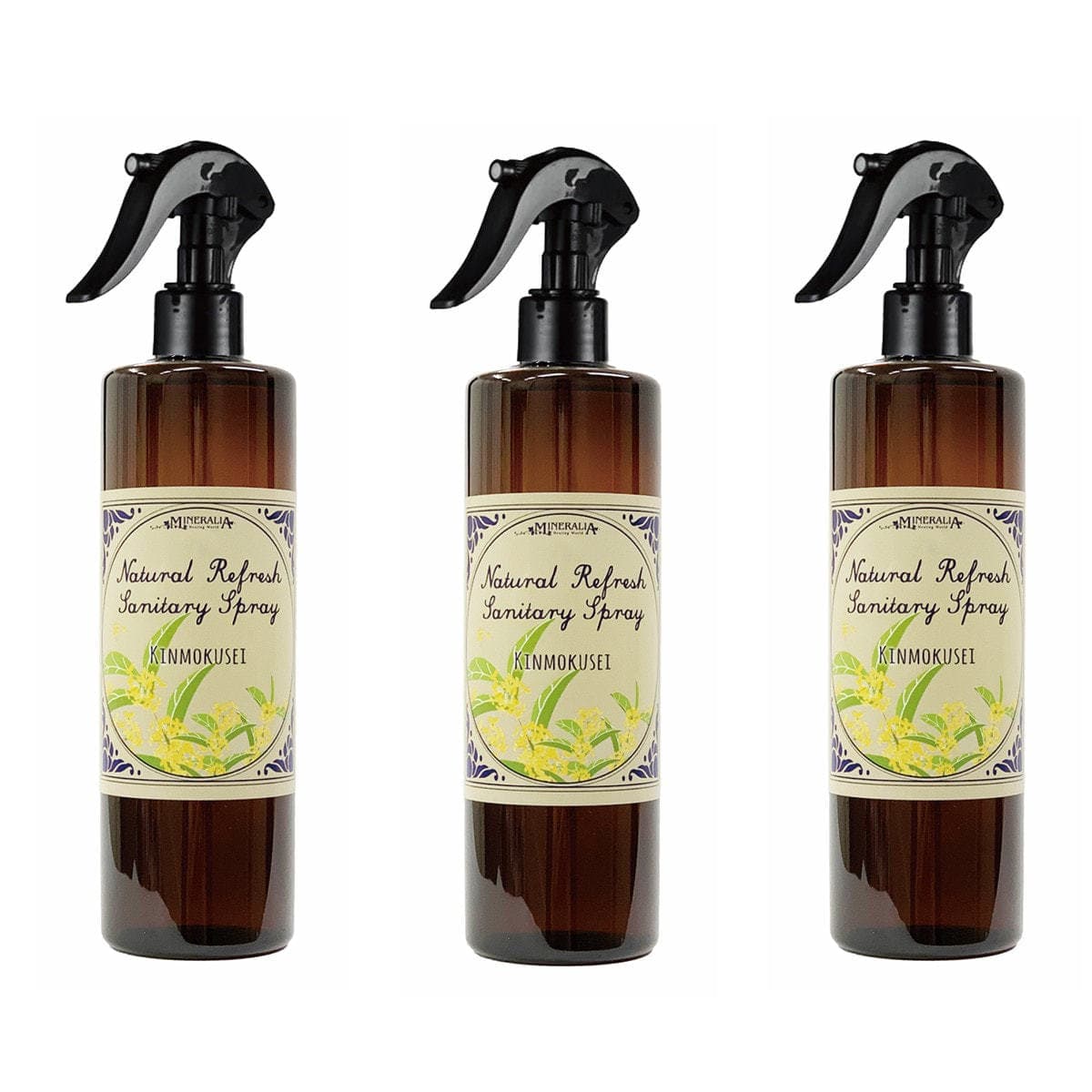 ミネラリア ナチュラルリフレッシュサニタリースプレー キンモクセイ 200ml×3 1