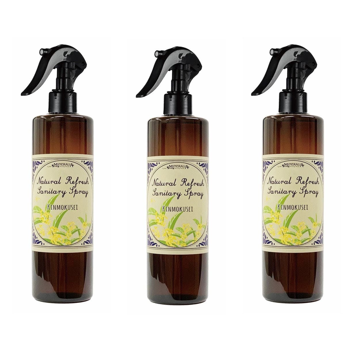 ミネラリア ナチュラルリフレッシュサニタリースプレー キンモクセイ 200ml×3 1