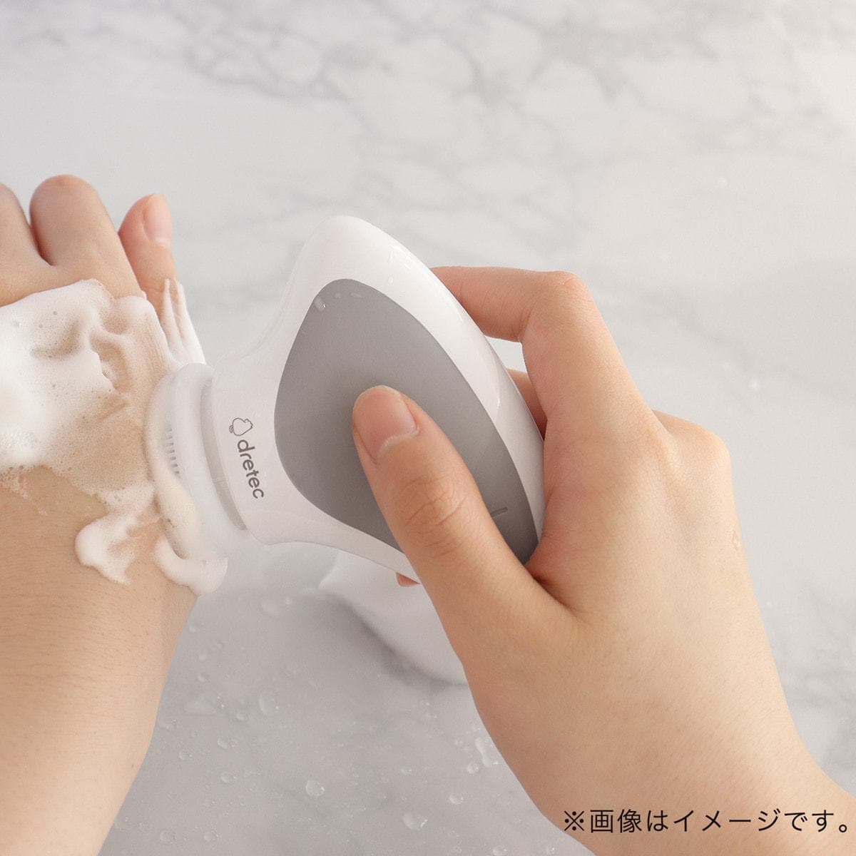 電動シリコン フェイスブラシ グレー 5