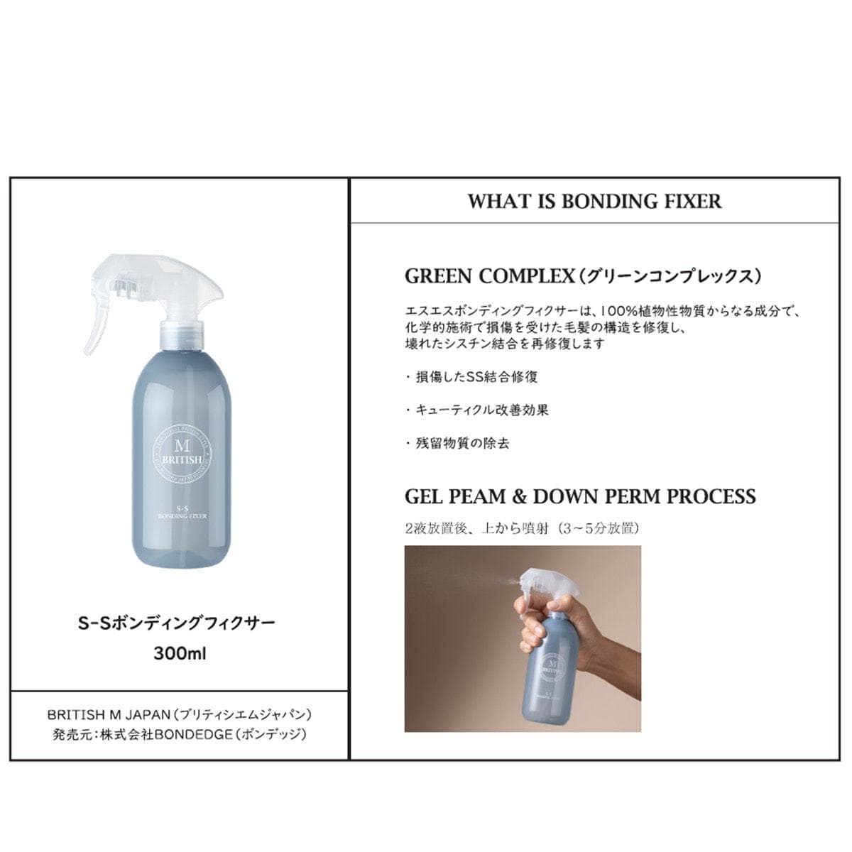 BM メンスタイル S-Sボンディングフィクサー 300ml≪後処理剤/トリートメント≫ 2