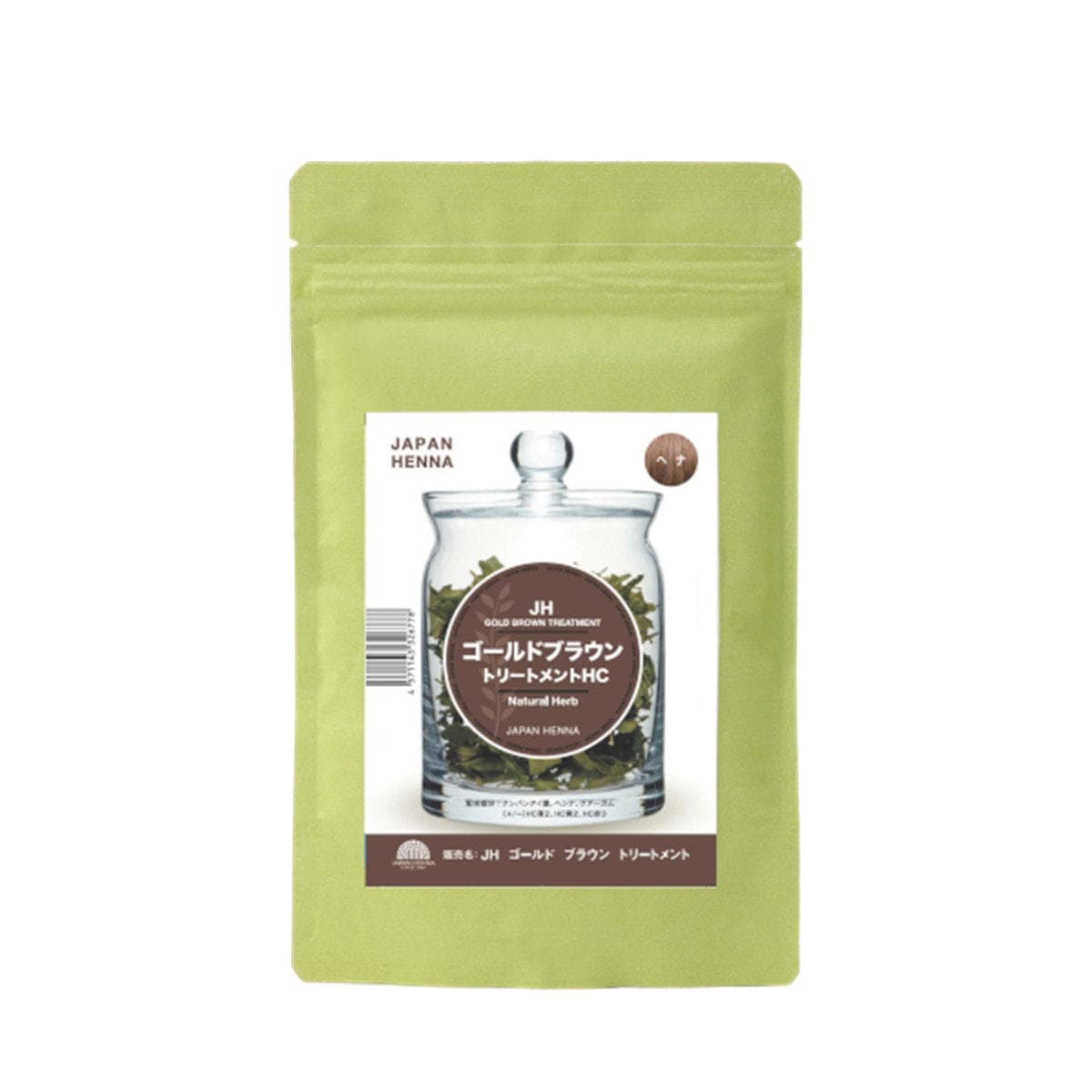【化学染料入り】ジャパンヘナ HCゴールドブラウンヘナ 100g 1
