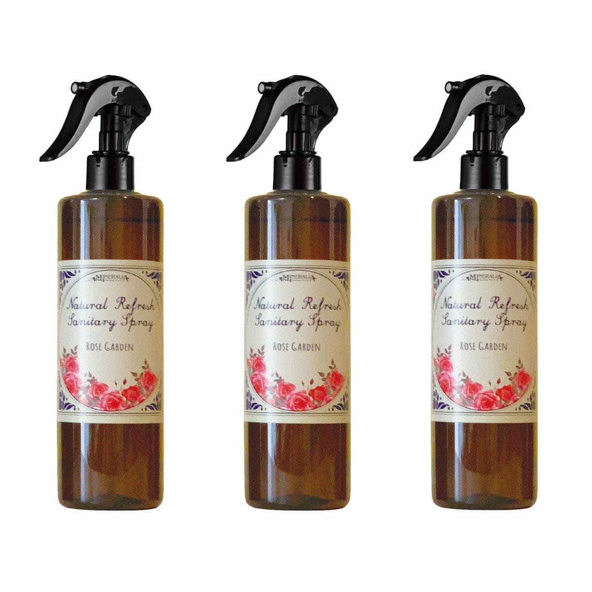 ミネラリア ナチュラルリフレッシュサニタリースプレー ローズガーデン 200ml×3 1