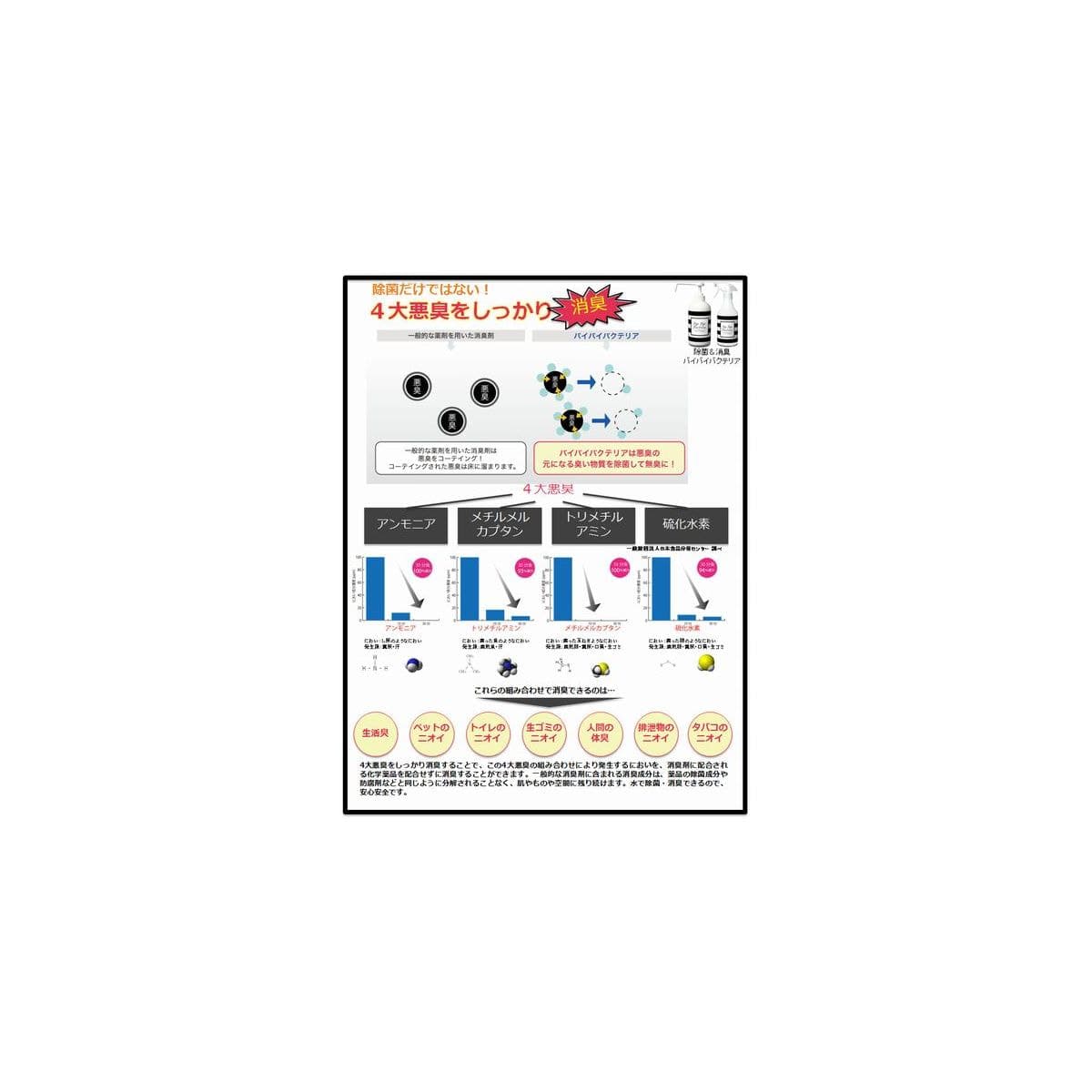 バイバイバクテリア (除菌水）ダイレクトスプレータイプ 500ml 4