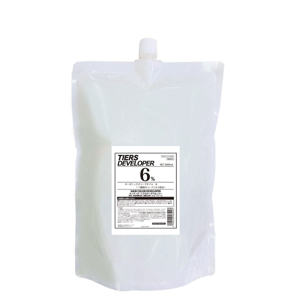 TIERS(ティアーズ)デベロッパー 6% 2000ml【医薬部外品】 1