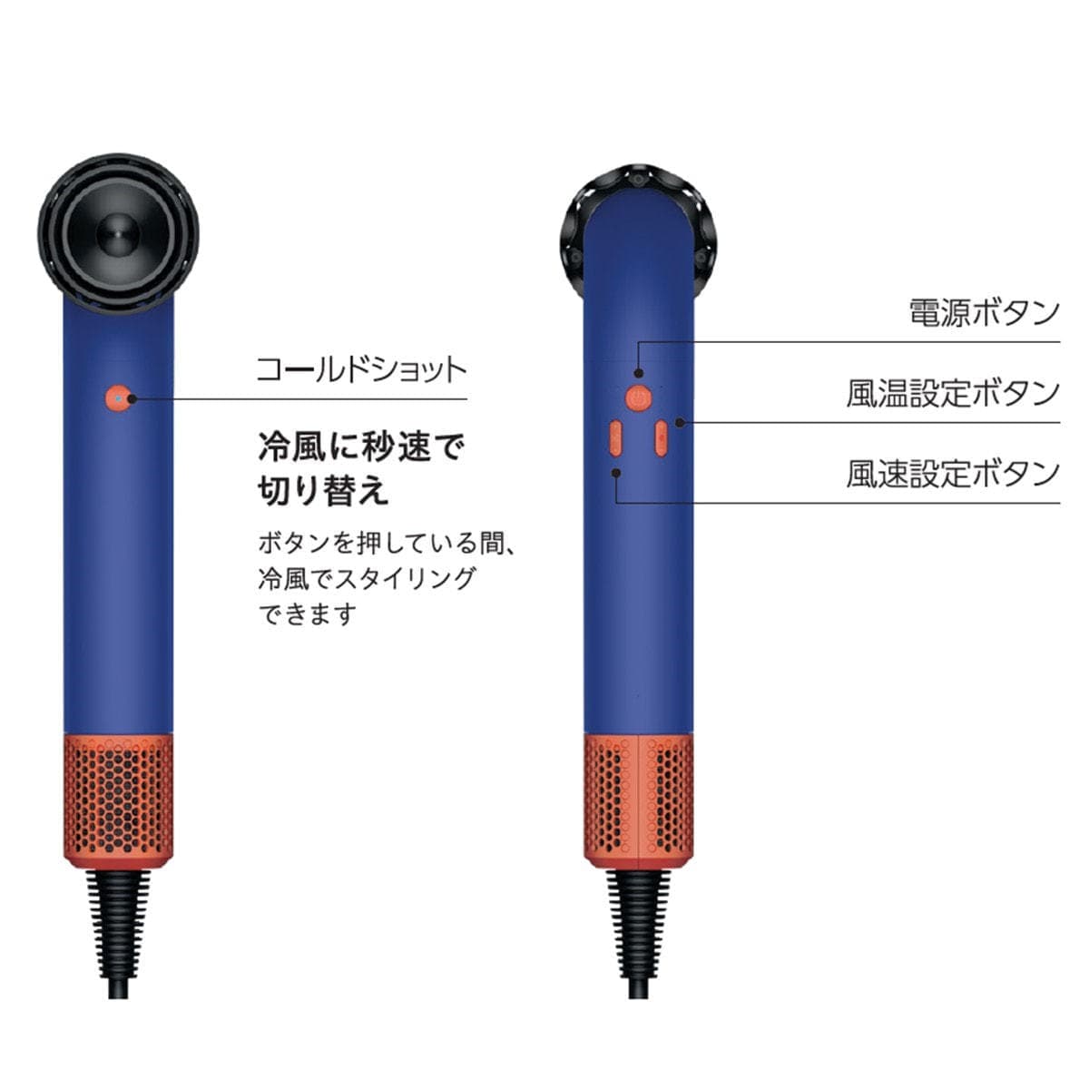ダイソン スーパーソニックr (アール)ヘアドライヤー プロモデル ビンカブルー/トパーズ(1200W)HD18 VBTO 7