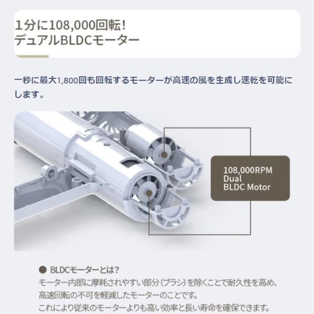 Blaster Pro ブラスタープロ マイナスイオンヘアドライヤー（1300W） 4