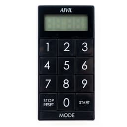 アイビル デジタルタイマー スリムキューブ（ブラック）Z-430BK 1
