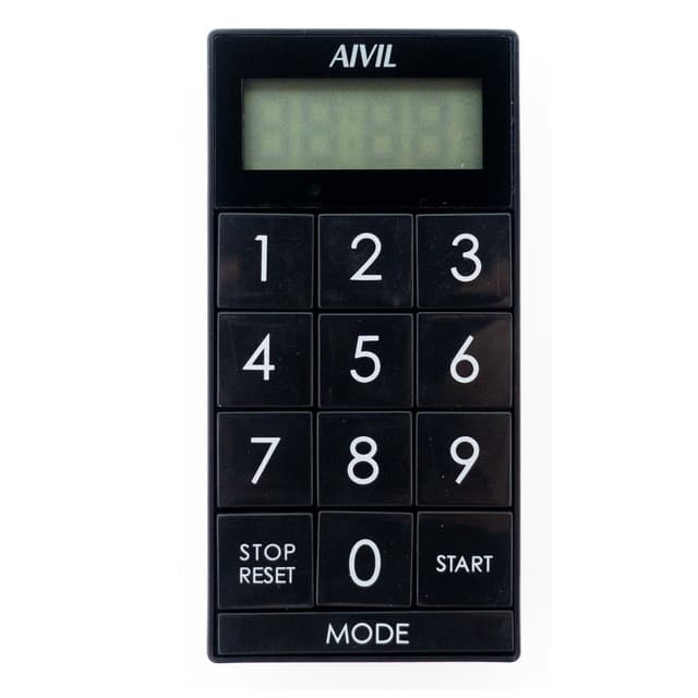 アイビル デジタルタイマー スリムキューブ（ブラック）Z-430BK 1