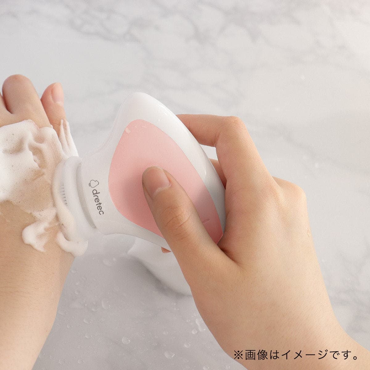 電動シリコン フェイスブラシ ピンク MS-103PK 5