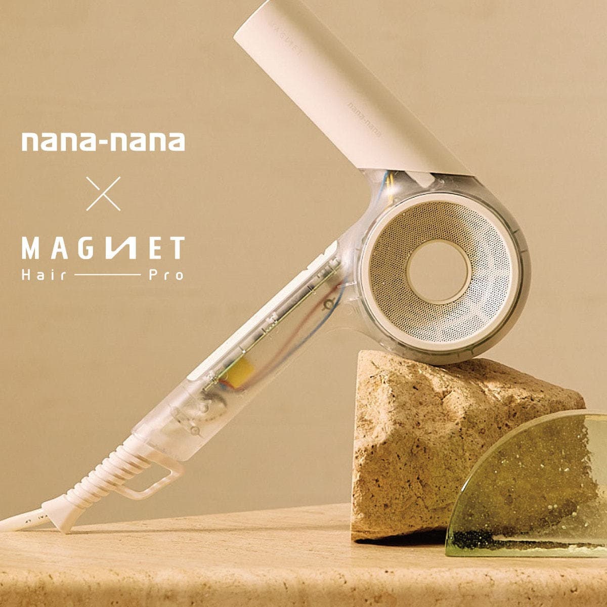 【数量限定】マグネットヘアプロ ドライヤーゼロ nana-nanaスケルトン/ホワイト HCD-G0877T(1400W) 5