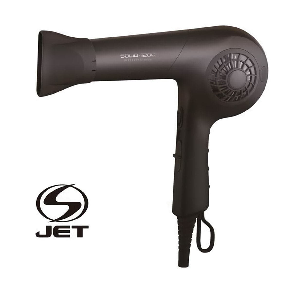 プロフェッショナルヘアドライヤーSOLID-1200 (1200W) マットブラック 1