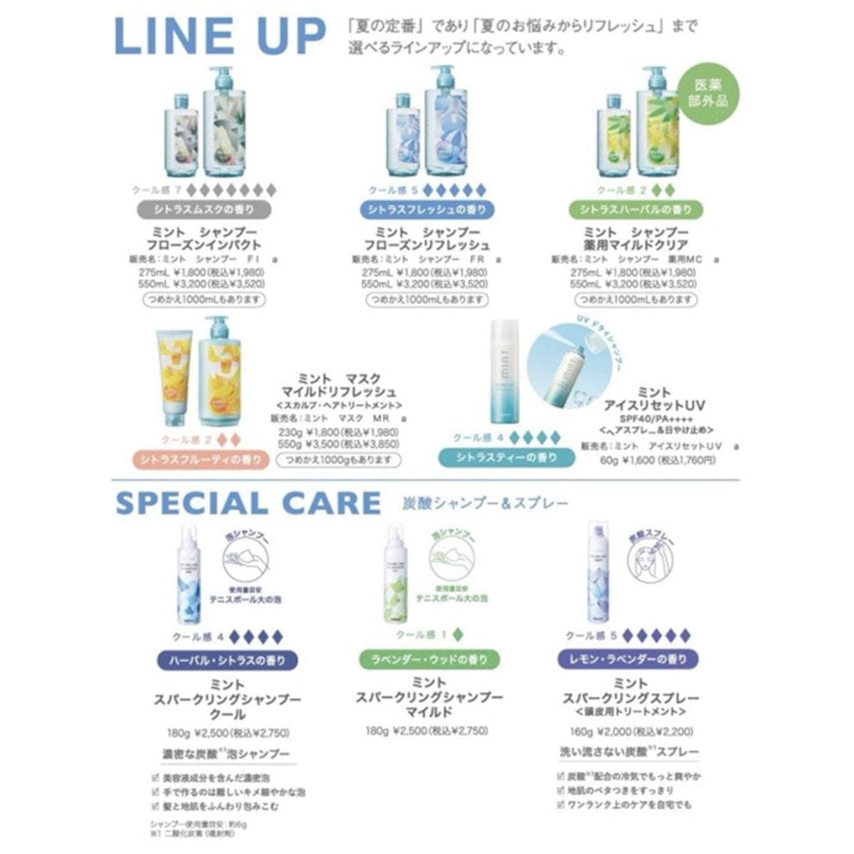 ミント シャンプー フローズンリフレッシュ 275ml 5