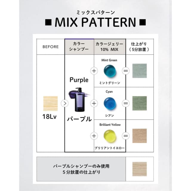 ソマルカラボ カラーシャンプー パープル 950ml 業務用 10