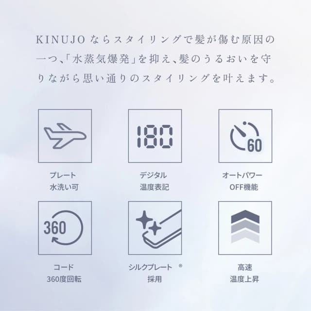 KINUJO カールアイロン38㎜ KC38N 2