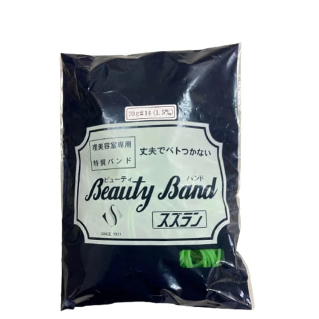 スズラン ビューティバンド (グリーン) 袋入 14号 1.5㎜ 1