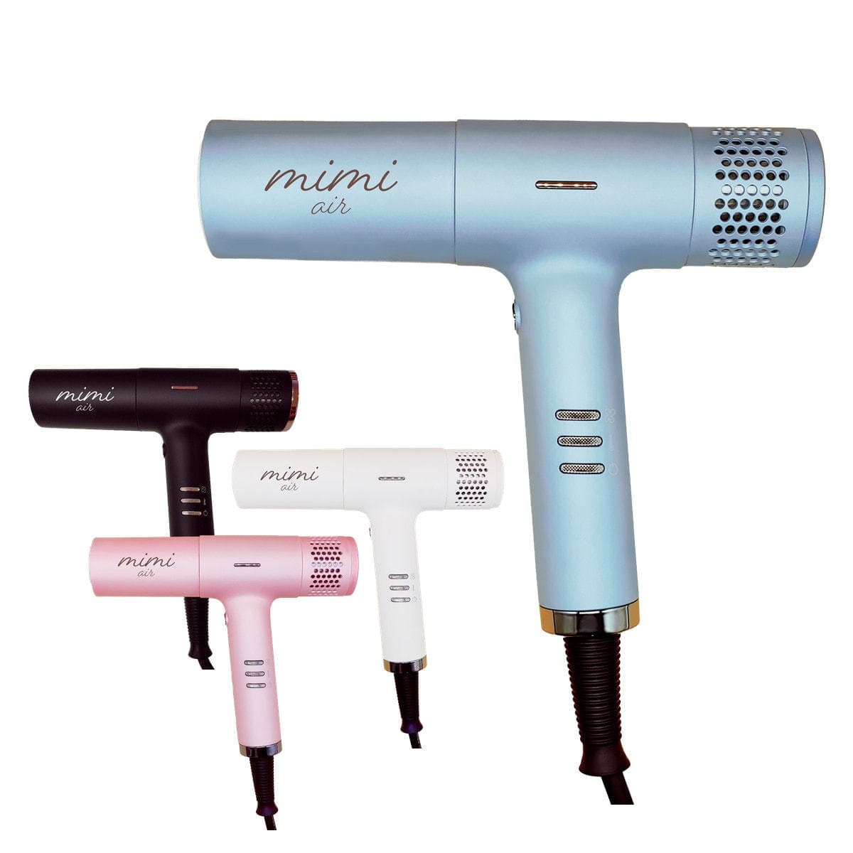 mimi air ミミエアーヘアドライヤー mud/ブラック（1200W） 2