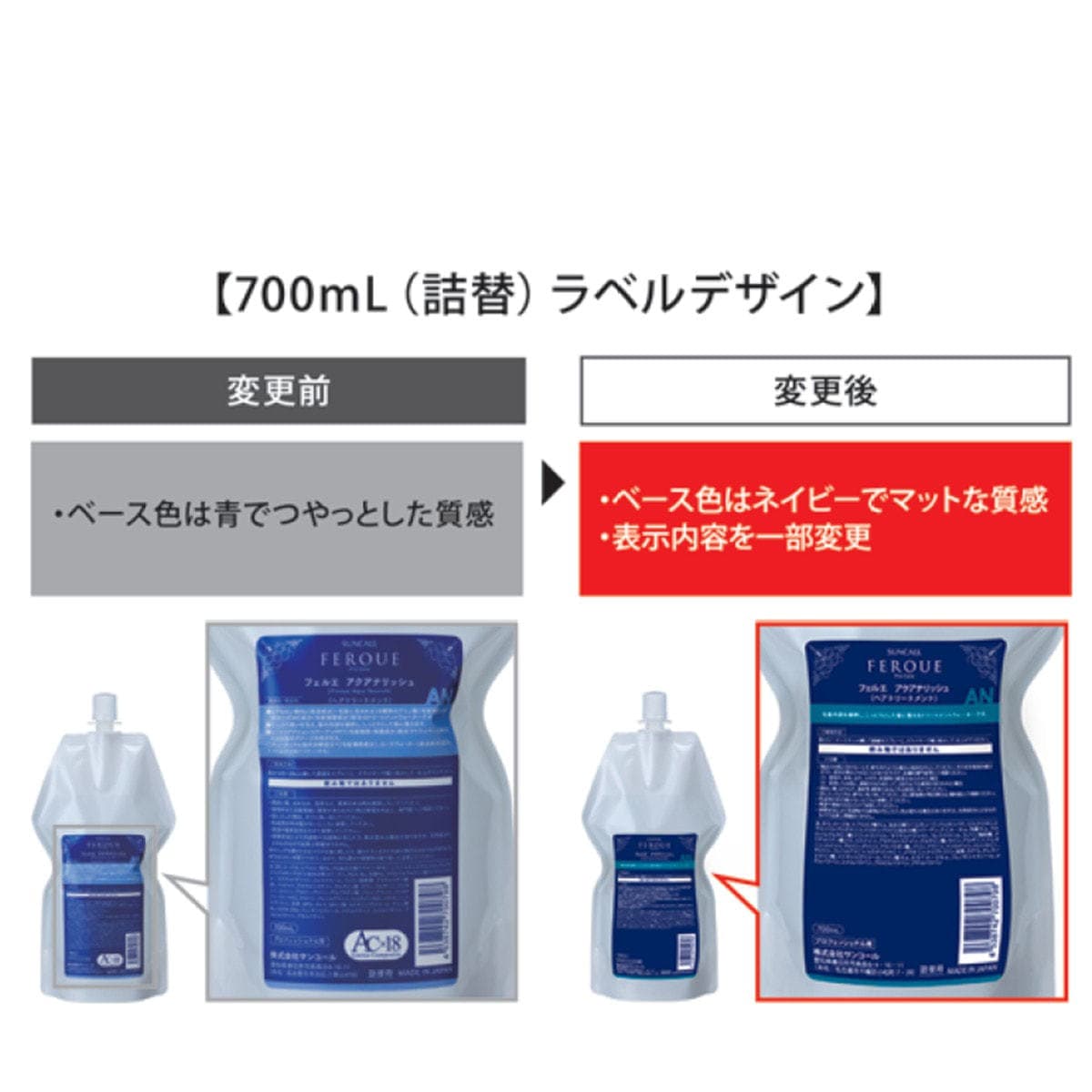 フェルエ アクアナリッシュ 700ml レフィル 2