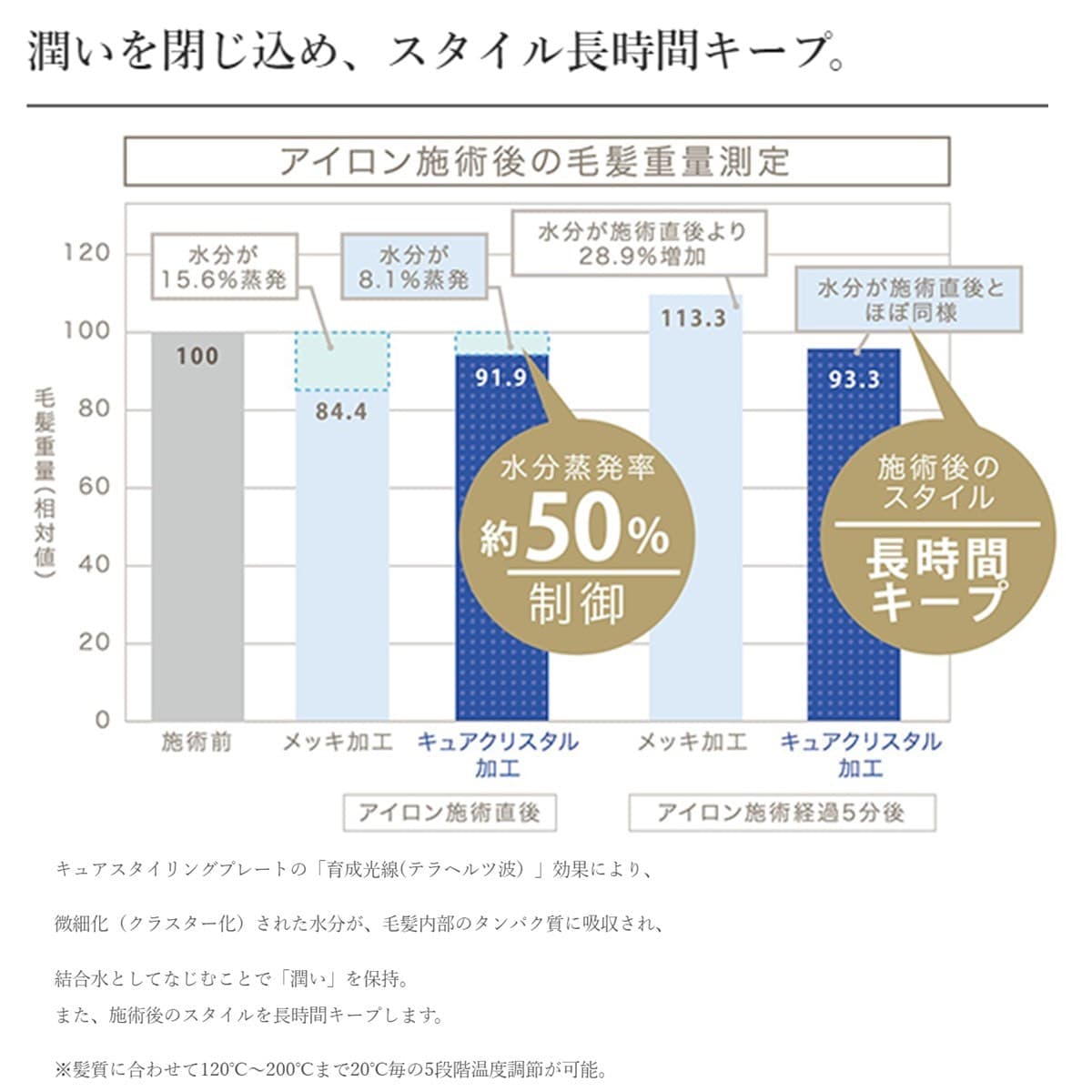 マグネットヘアプロストレートアイロン HCS-G03DG≪ノーマルプレート≫ 7