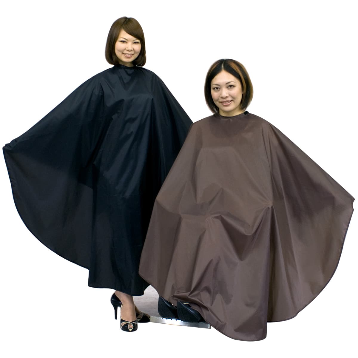 エクセル NO.4325 ロングandワイドヘアダイクロス(袖無) ブラウン 1