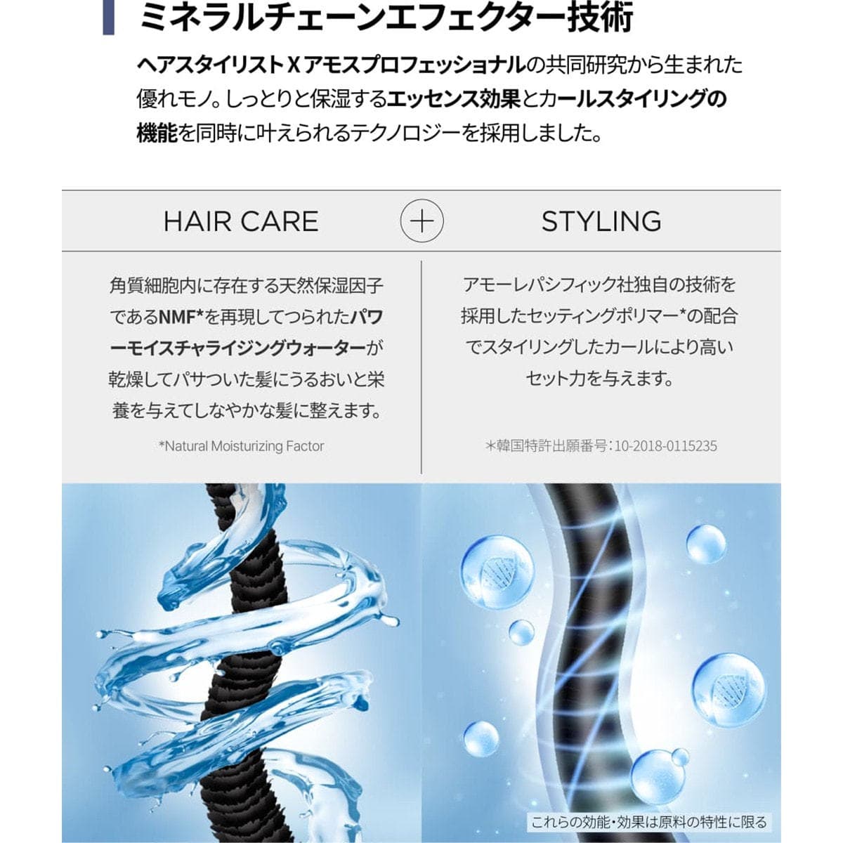 アモスプロフェッショナル カーリングエッセンス2X 150ml 3