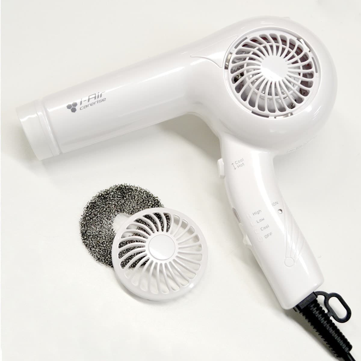 アイエアー ケアライズ ヘアドライヤーTF-1408 パールホワイト（750W） 6