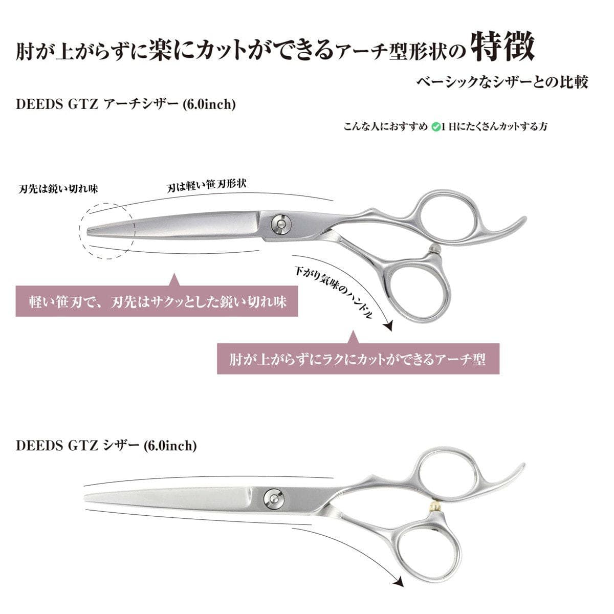 DEEDS GTZ アーチシザー(6.0インチ) 4