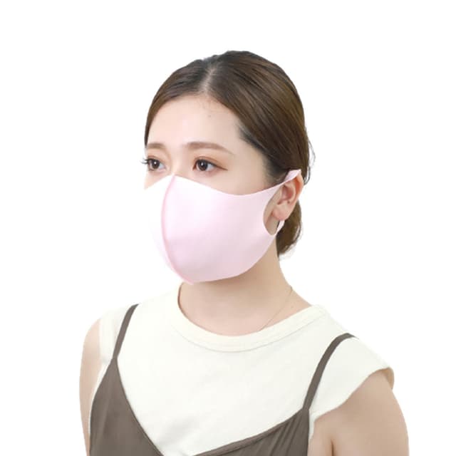 接触冷感マスク 5枚セット(薄手/大きめタイプ)【ピンク】 1