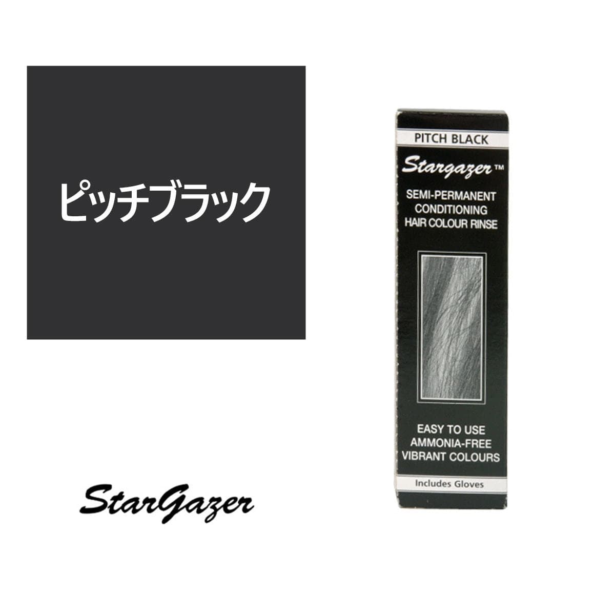 スターゲイザー ヘアカラーリンス 70ml＜ピッチブラック＞ 1