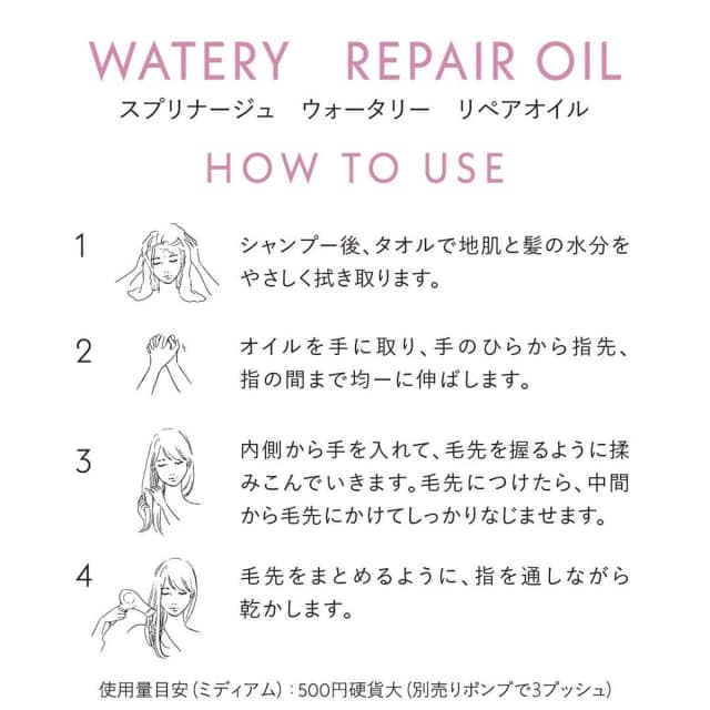 スプリナージュ ウォータリー リペアオイル 80ml 8