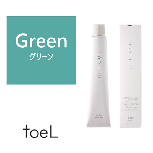 トエルカラー Green(グリーン)100g《ファッションカラー》【医薬部外品】 1