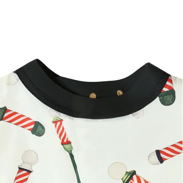 GRIMSTEADS 袖なしカットクロス Vintage Barber Pole Design 3