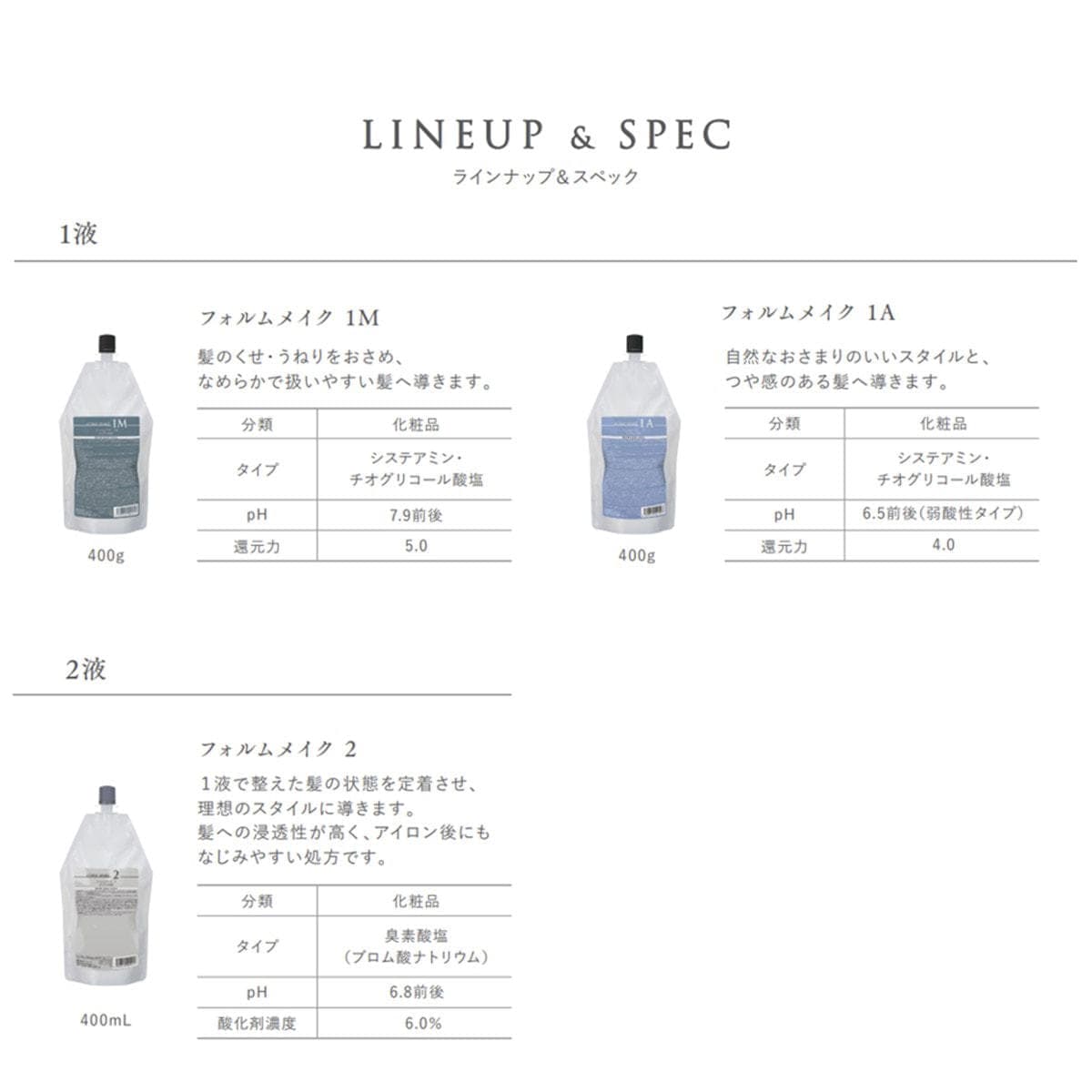 フォルムメイク 2 400mL(ブロム酸) 4