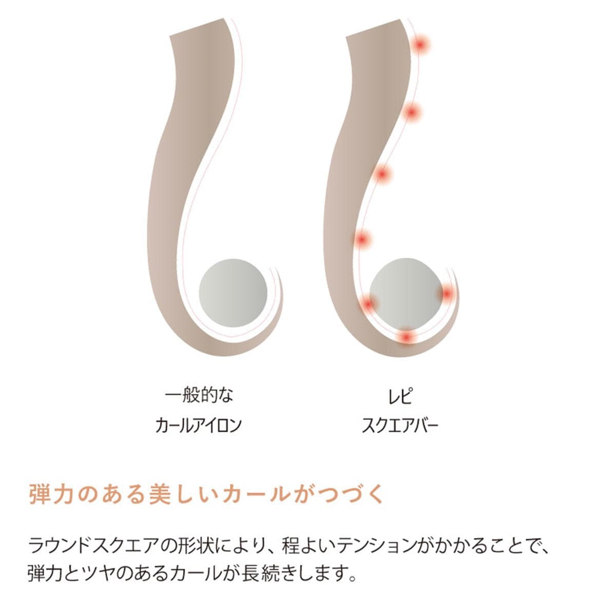 クレイツレピ スクエアバー40mm ホワイト 5