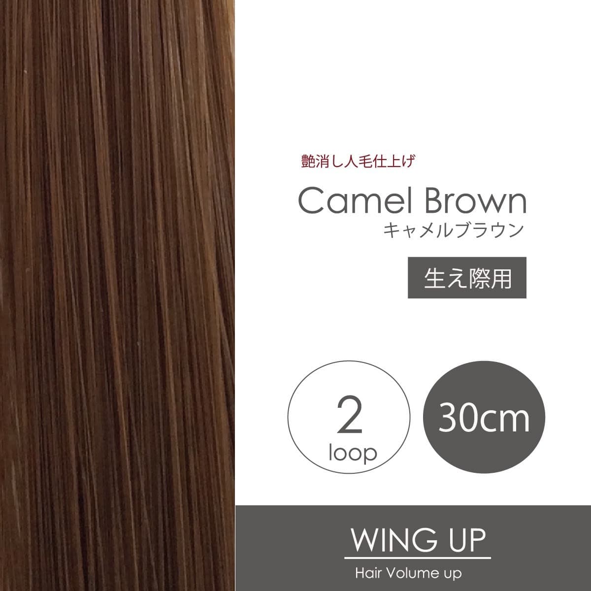 【WING UP】ヘアボリュームアップ生え際用[キャメルBRN]2本500束1000本 1