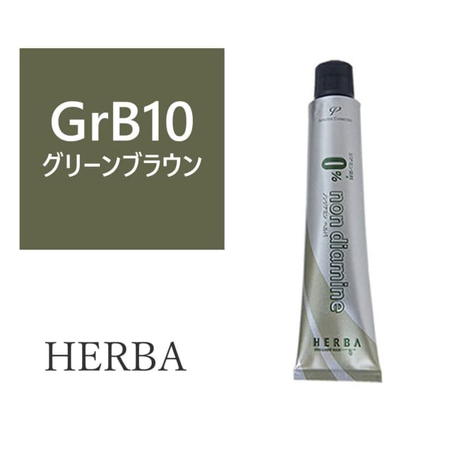ヘルバ ノンジアミンカラー GrB10(グリーンブラウン) 100g【医薬部外品】 1