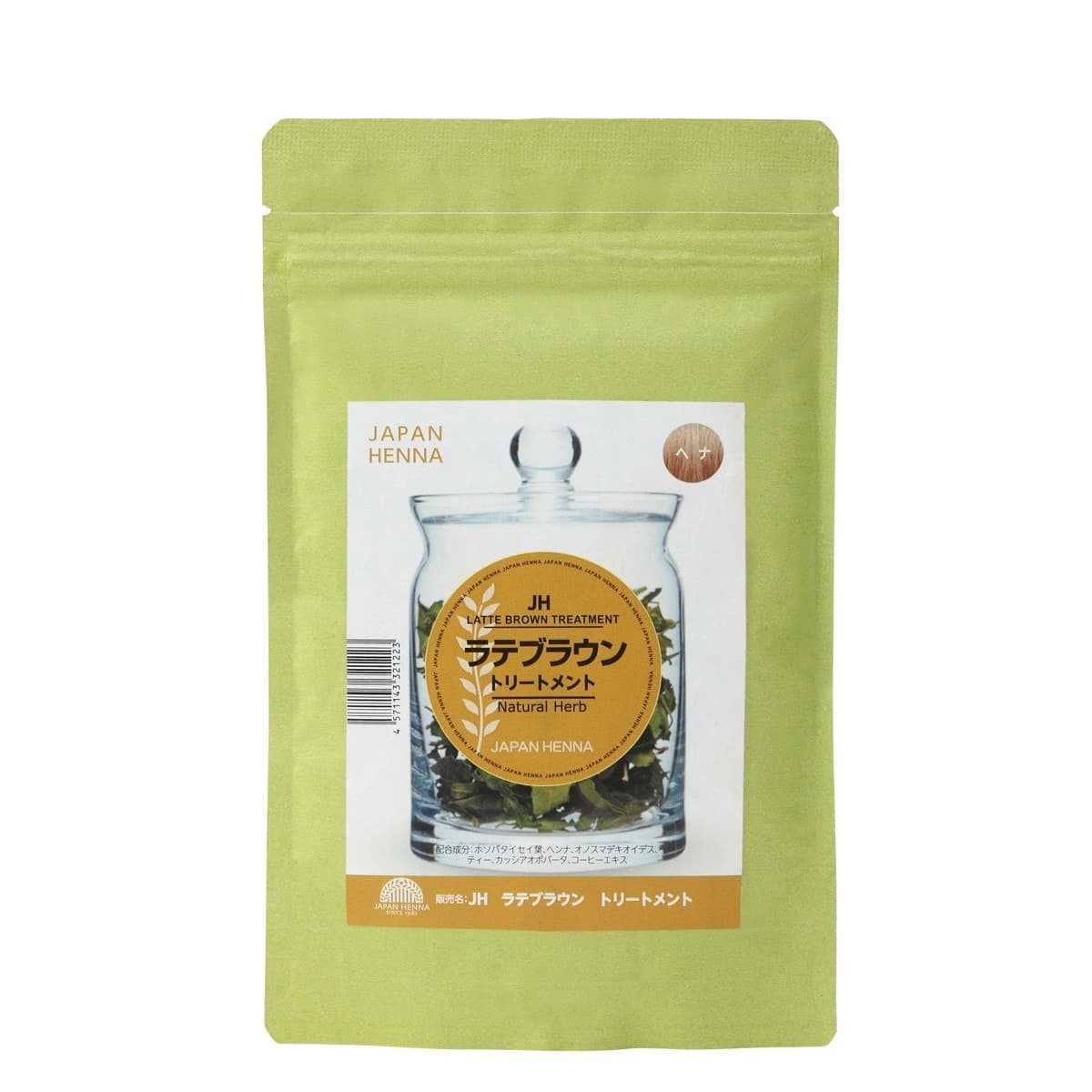 ジャパンヘナ ラテブラウン100g 1