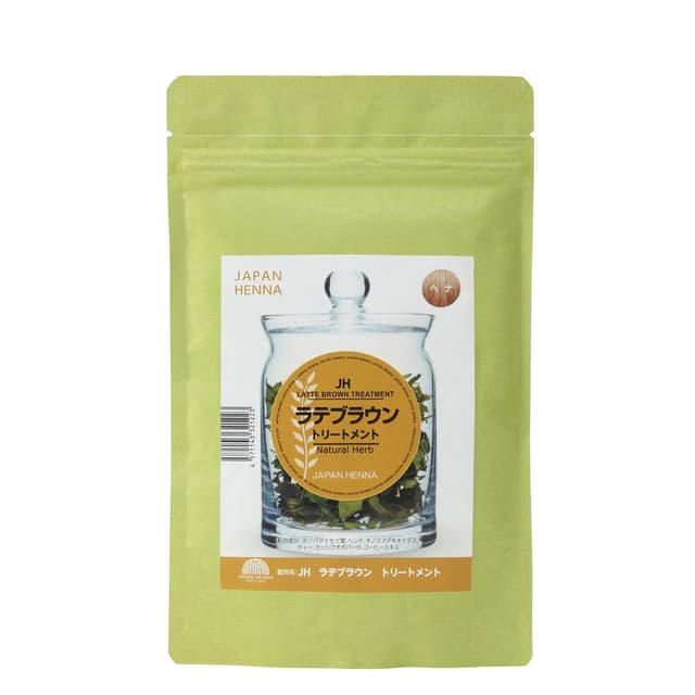 ジャパンヘナ ラテブラウン100g 1