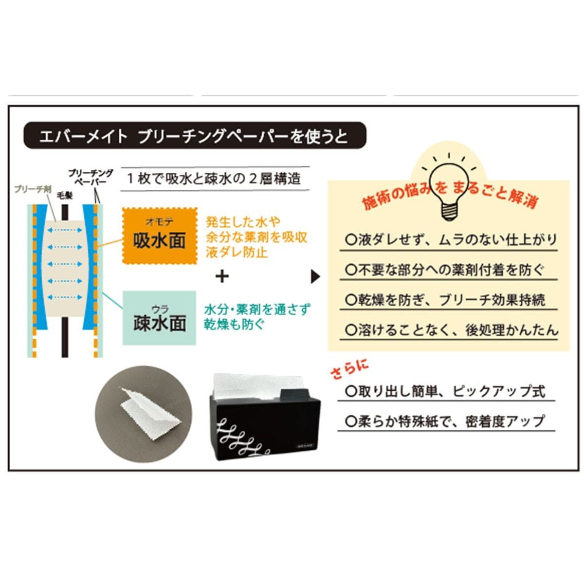 エバーメイト ブリーチングペーパー (200枚入) 5
