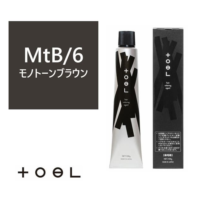 トエルカラー MtB/6(モノトーンブラウン 6)100g《グレイカラー》【医薬部外品】 1