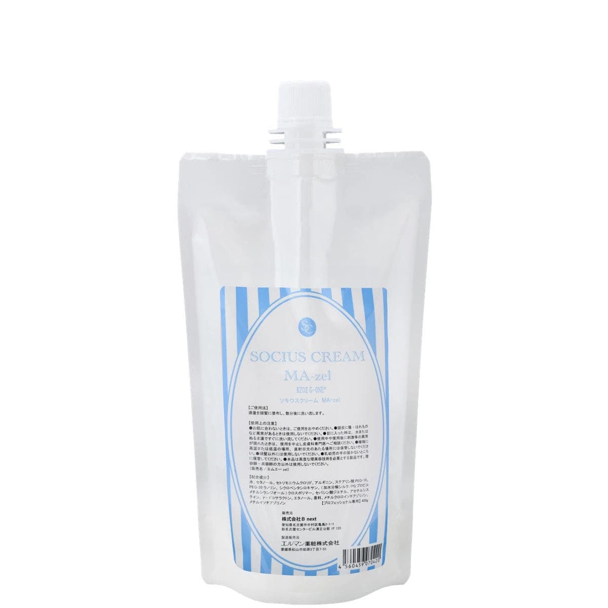 ソキウス クリーム MA-zel 400ml（薄め剤） 1