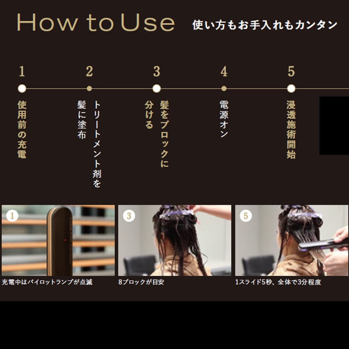 CARE PRO®（ケアプロ）BUI-01 超音波アイロン≪トリートメント浸透促進器≫ 8
