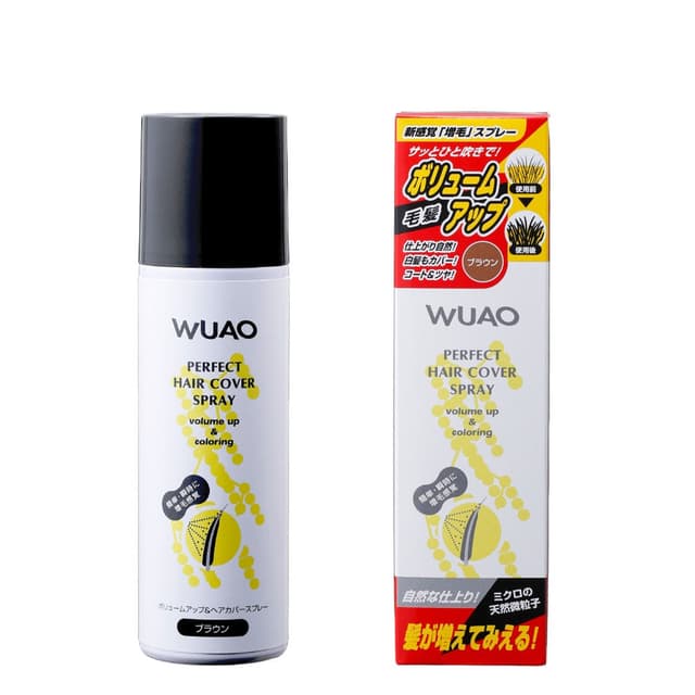 WUAO(ウアオ) ヘアカバースプレー ブラウン 140g 1
