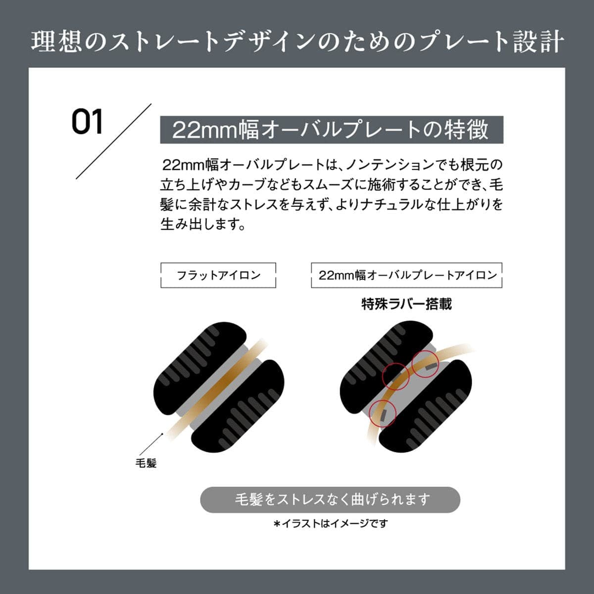 クレイツイオン マイスター ST-R22≪オーバルプレートアイロン≫ 2