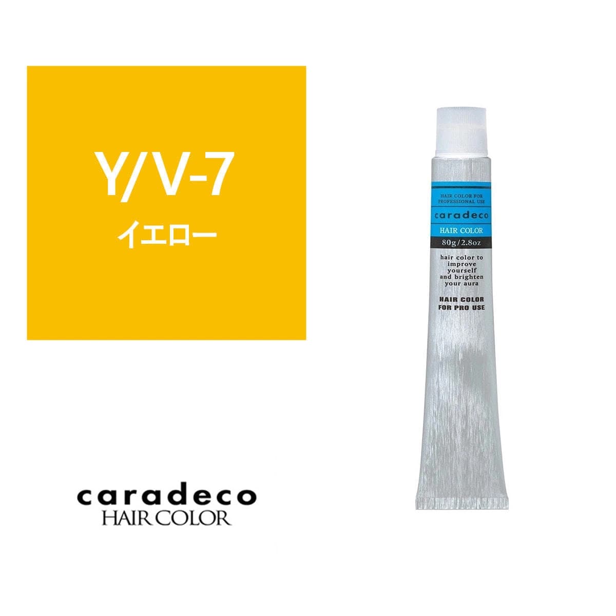 キャラデコ Y/V-7  (イエロー/ビビッド) 80g【医薬部外品】 1