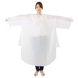 袖付カットクロスα（防水＆シワ加工仕様） ホワイト 1